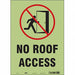 Safety Sign 14 in x 10 in Glow Vinyl