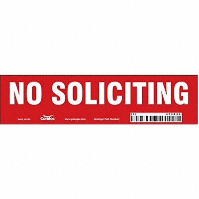 Safety Sign 2 in x 8 in Vinyl