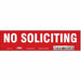 Safety Sign 2 in x 8 in Vinyl