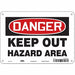 Safety Sign 7 in x 10 in Polyethylene