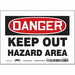 Safety Sign 5 in x 7 in Vinyl