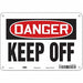 Safety Sign 7 inx10 in Polyethylene