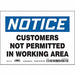 Safety Sign 5 inx7 in Vinyl