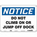 J7869 Safety Sign 10 inx14 in Polyethylene