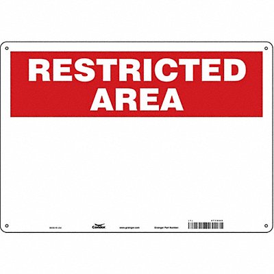 Safety Sign 14 inx20 in Polyethylene