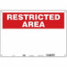 Safety Sign 14 inx20 in Polyethylene