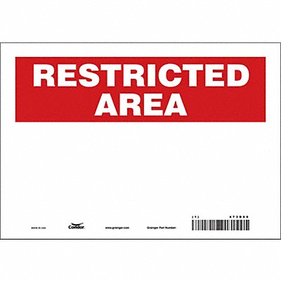Safety Sign 7 in x 10 in Vinyl