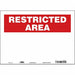 Safety Sign 10 in x 14 in Vinyl