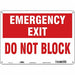 Safety Sign 10 in x 14 in Aluminum