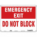 Safety Sign 10 in x 14 in Polyethylene