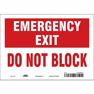 Safety Sign 7 in x 10 in Vinyl