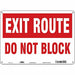 Safety Sign 10 in x 14 in Aluminum