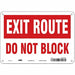 Safety Sign 7 in x 10 in Polyethylene