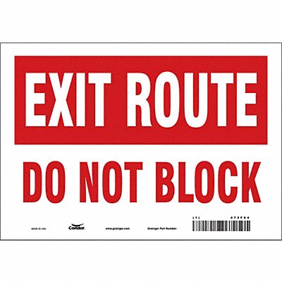 Safety Sign 7 in x 10 in Vinyl