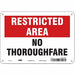 Safety Sign 7 in x 10 in Aluminum