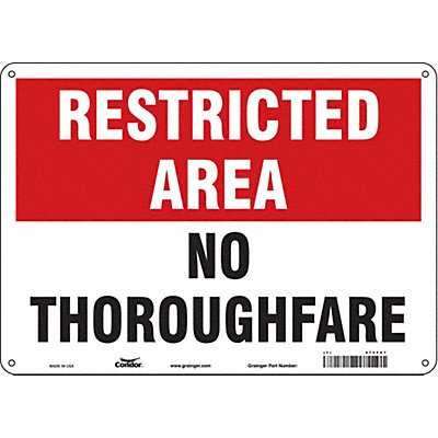 Safety Sign 10 inx14 in Aluminum