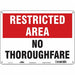 Safety Sign 10 inx14 in Aluminum