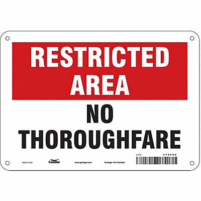 Safety Sign 7 in x 10 in Polyethylene