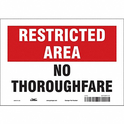 Safety Sign 7 in x 10 in Vinyl