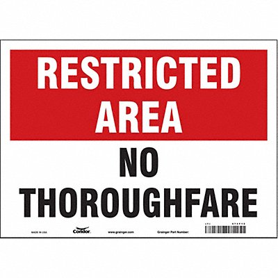 Safety Sign 10 in x 14 in Vinyl