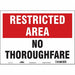 Safety Sign 10 in x 14 in Vinyl