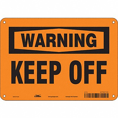 Safety Sign 7 in x 10 in Aluminum