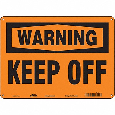 Safety Sign 10 inx14 in Aluminum