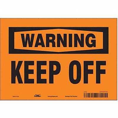 Safety Sign 7 inx10 in Vinyl