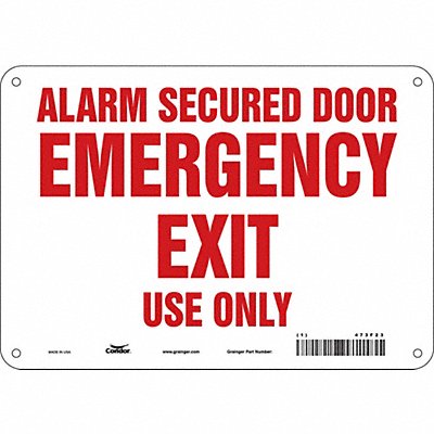 Safety Sign 7 in x 10 in Polyethylene