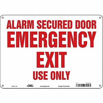 Safety Sign 10 in x 14 in Polyethylene