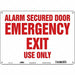 Safety Sign 10 in x 14 in Polyethylene