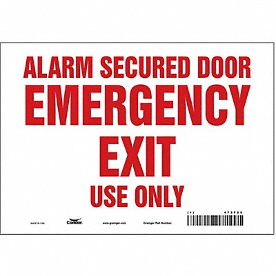 Safety Sign 7 in x 10 in Vinyl