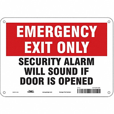 Safety Sign 7 in x 10 in Polyethylene