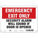 Safety Sign 7 in x 10 in Polyethylene