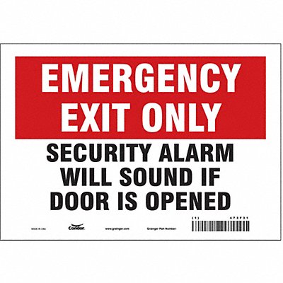 Safety Sign 7 in x 10 in Vinyl