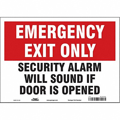 Safety Sign 10 in x 14 in Vinyl