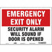 Safety Sign 10 in x 14 in Vinyl