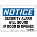 Safety Sign 7 in x 10 in Aluminum