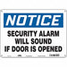 Safety Sign 10 in x 14 in Aluminum