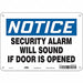 Safety Sign 7 in x 10 in Polyethylene