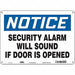 Safety Sign 10 in x 14 in Polyethylene