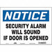 Safety Sign 10 in x 14 in Vinyl