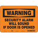 Safety Sign 7 in x 10 in Aluminum