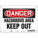Safety Sign 7 in x 10 in Polyethylene