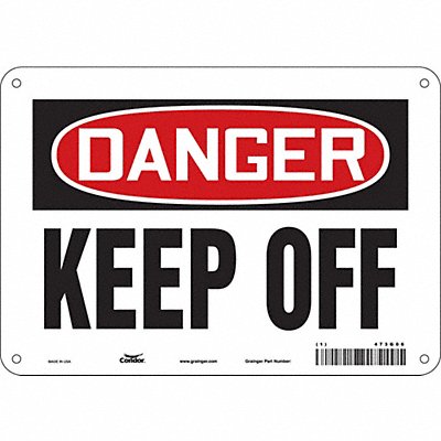 Safety Sign 7 inx10 in Polyethylene