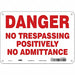 Safety Sign 7 in x 10 in Aluminum