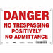 Safety Sign 7 in x 10 in Polyethylene