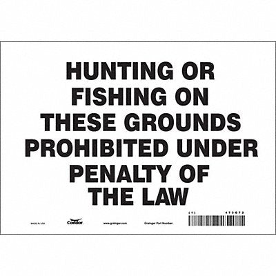 Safety Sign 7 in x 10 in Vinyl
