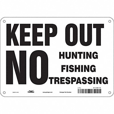 Safety Sign 7 in x 10 in Aluminum