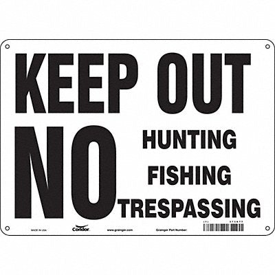 Safety Sign 10 inx14 in Polyethylene